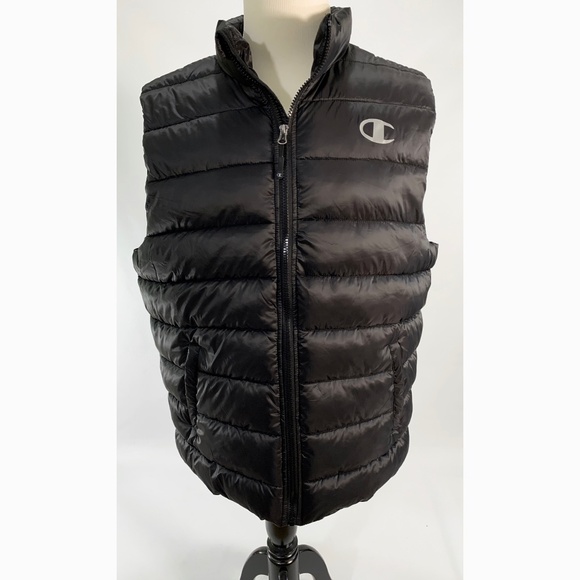 champion puffer vest mens